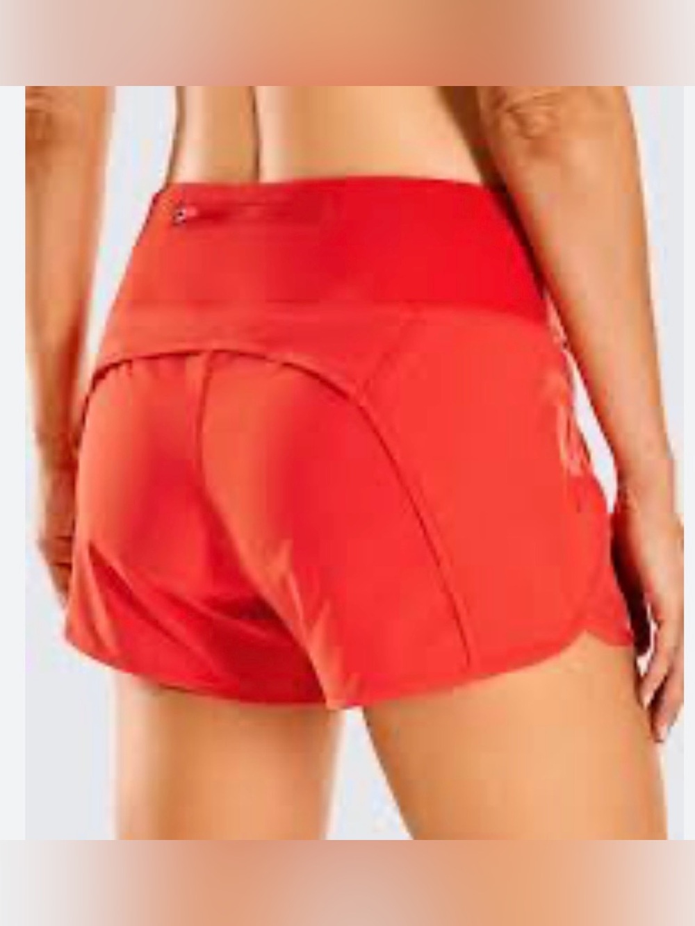 CRZ Yoga Ultralight Shorts Orange Feathery Fit High Rise Sz S Activewear NWOT